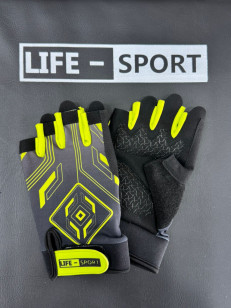 life-sport sports gloves (yellow)